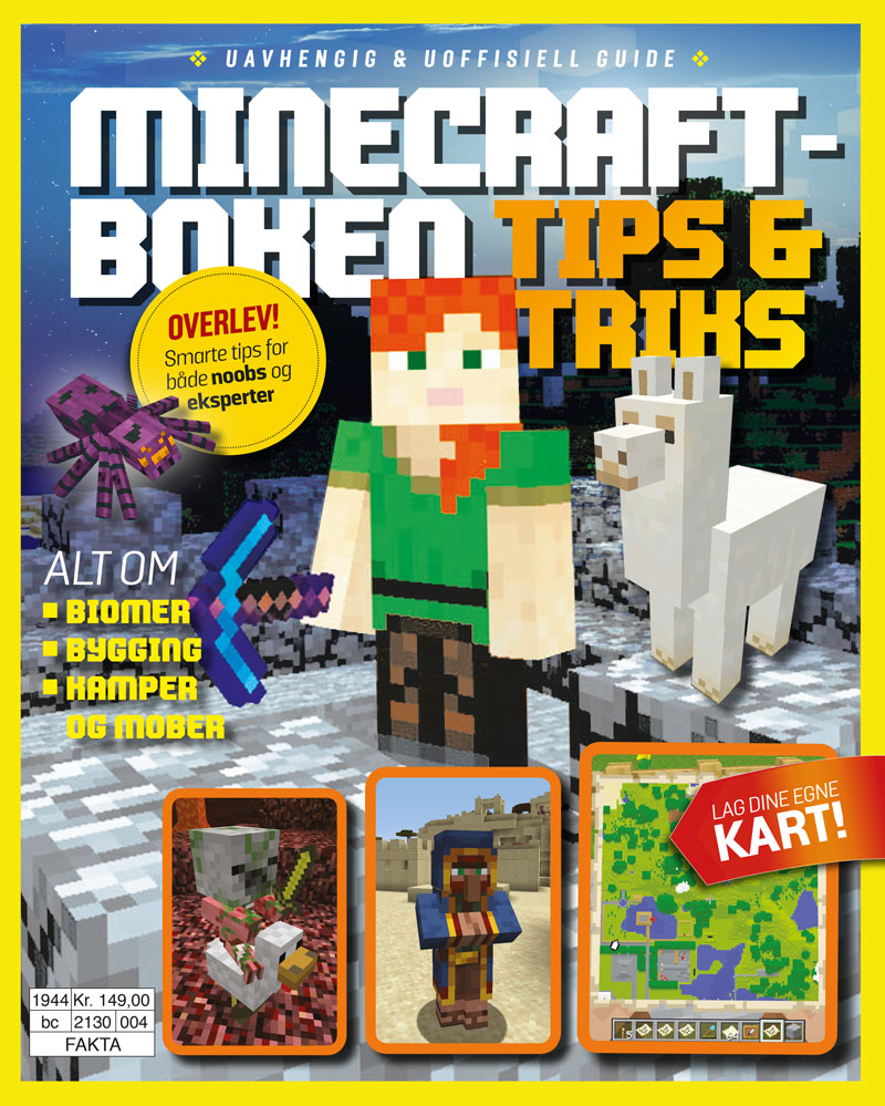 Minecraft-boken Tips & Triks | Skolerom.no