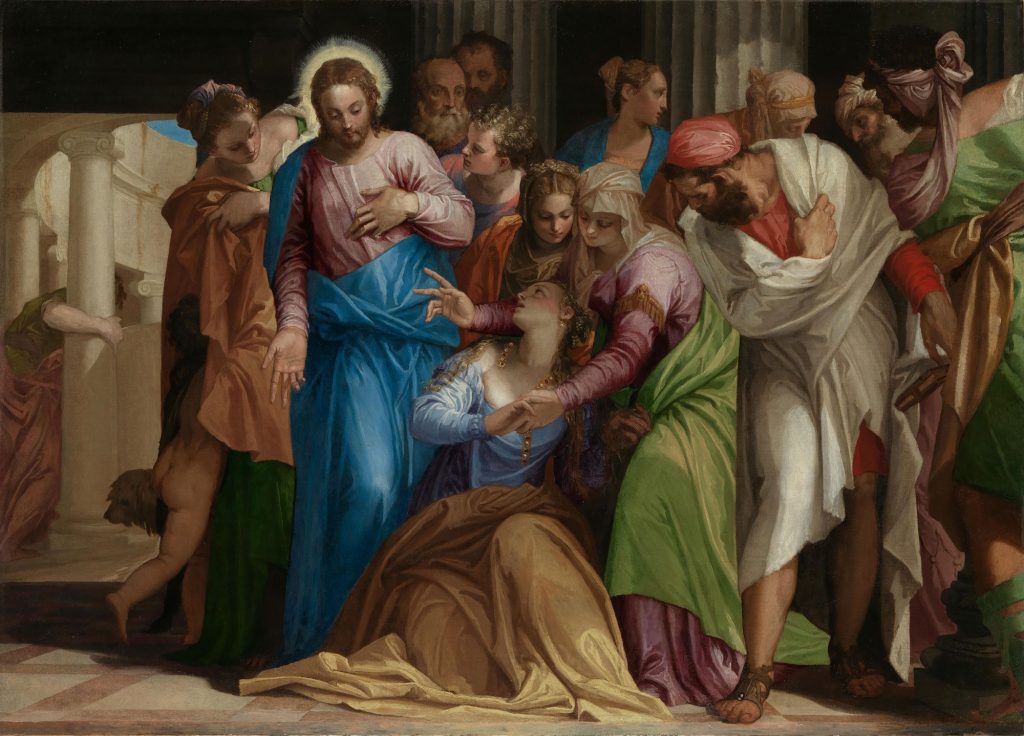 Oljemaleri av Veronese The Conversion of Mary Magdalene