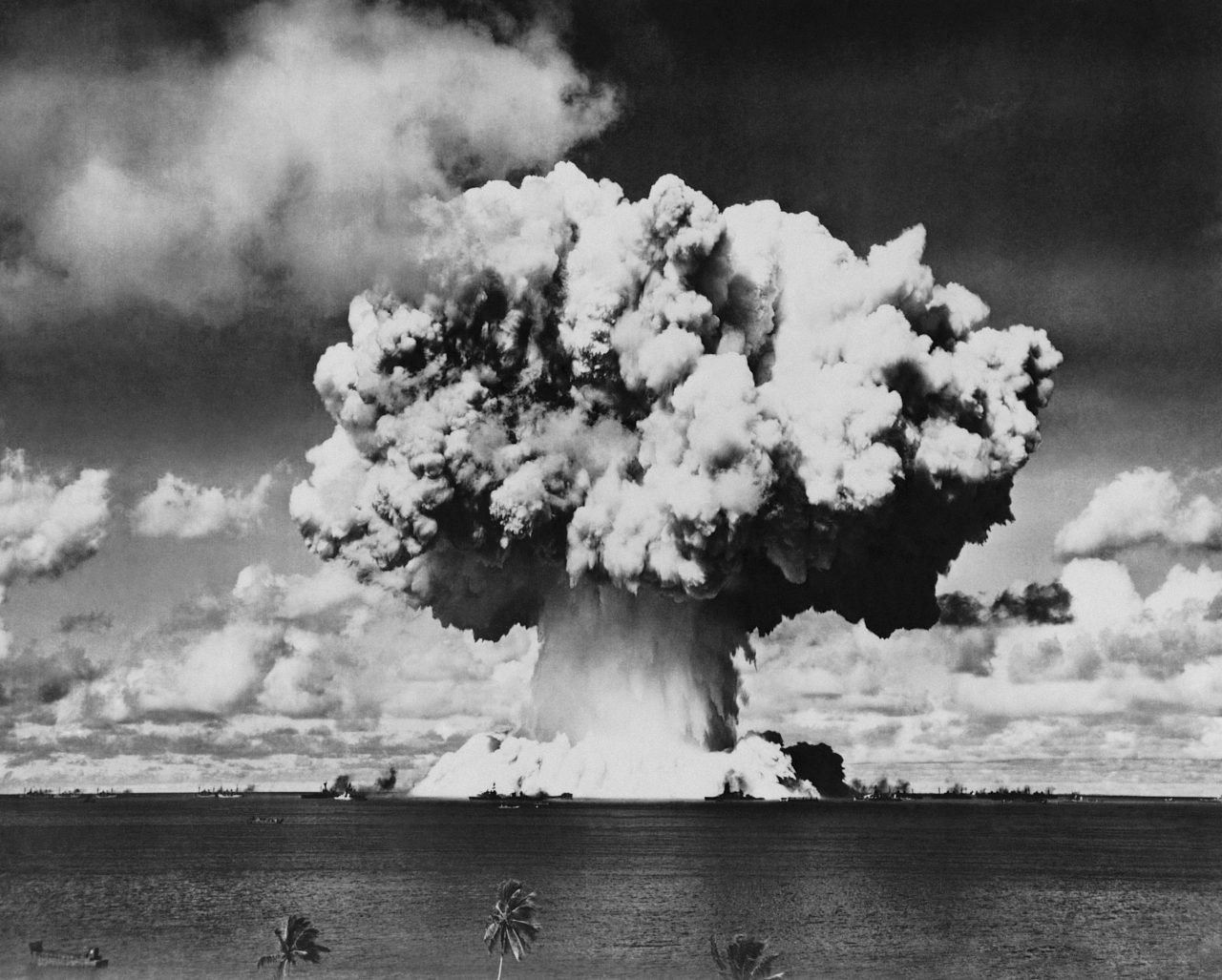 Nuclear Bomb Explosion, Baker Day Test, Bikini, 25th July 1946