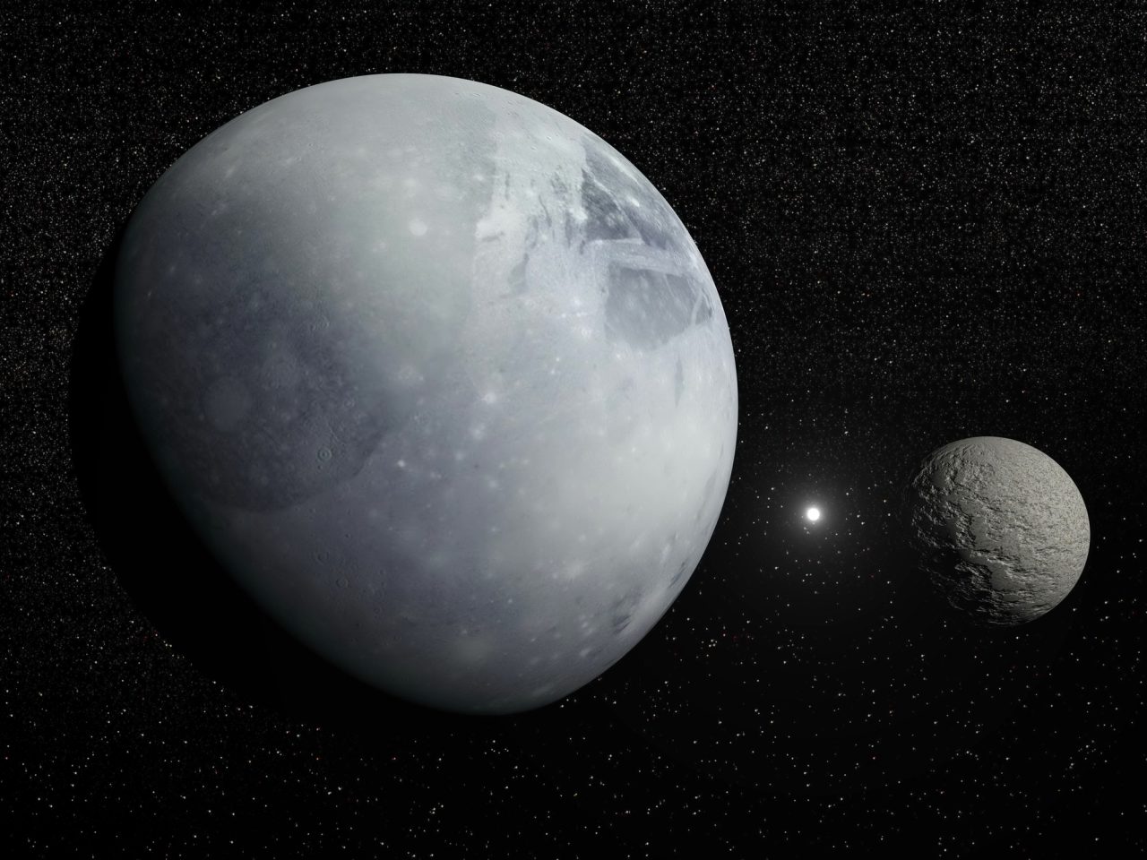 Pluto, Charon og Nordstjernen