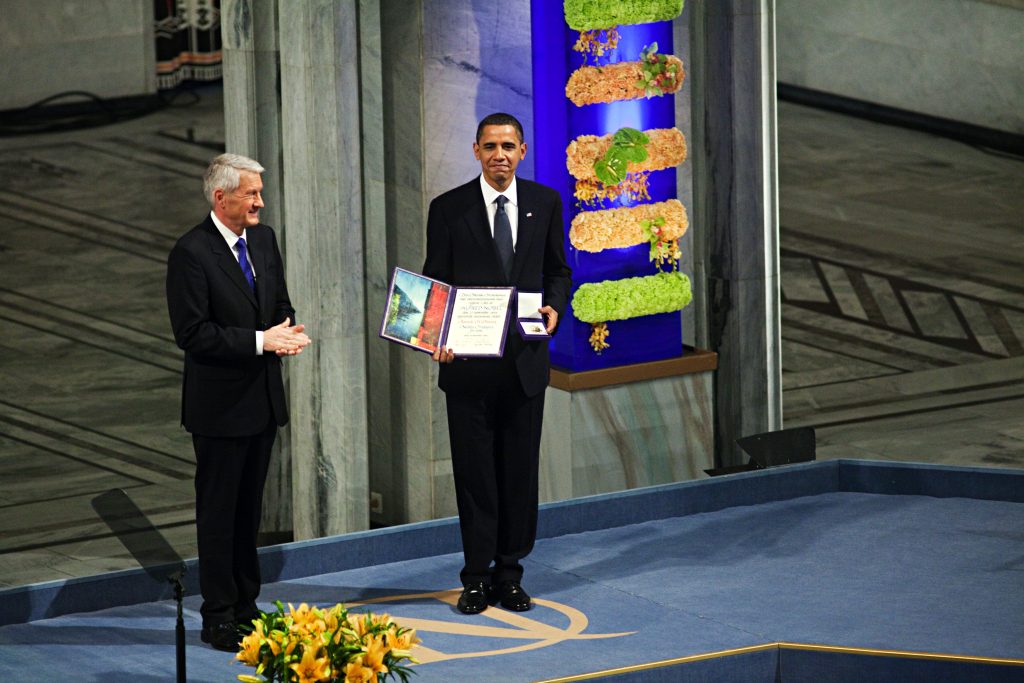 Obama mottar Nobels fredspris