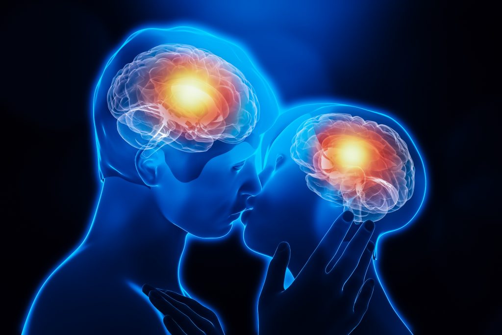 Hjernen i aktivitet mens man kysser