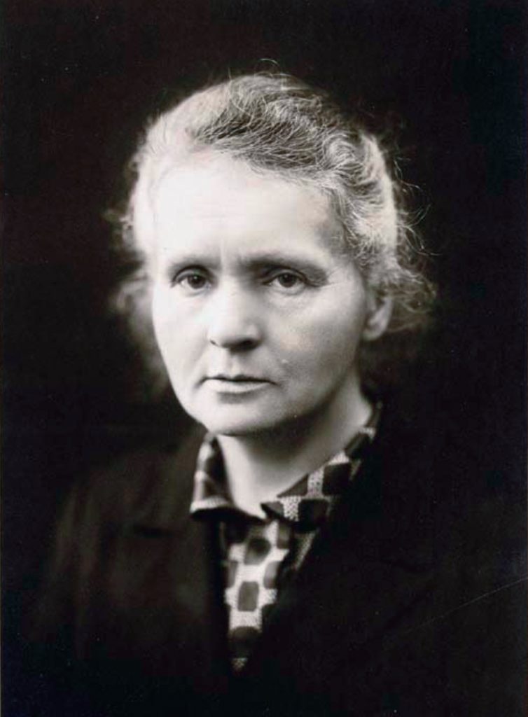 Portrett bilde av Marie Curie