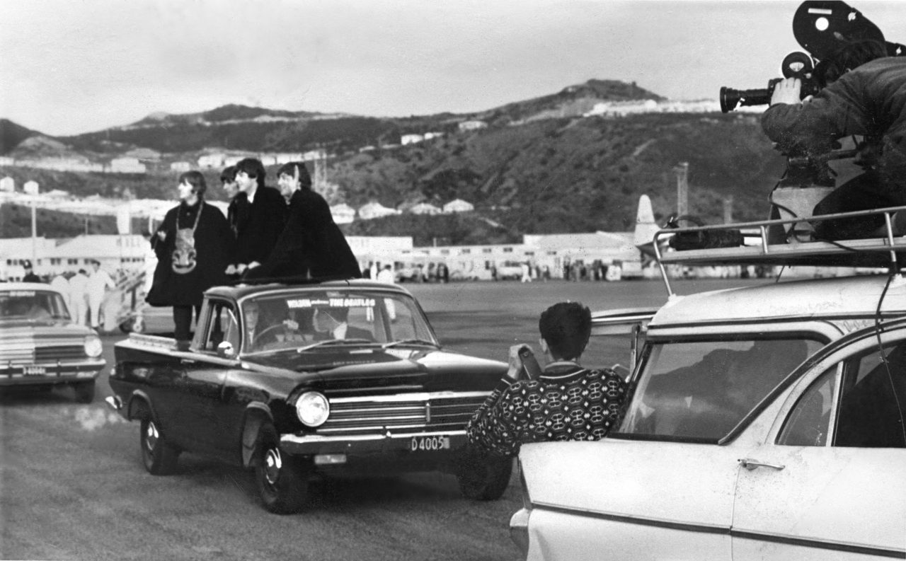 The Beatles, Wellington flyplass i 1964