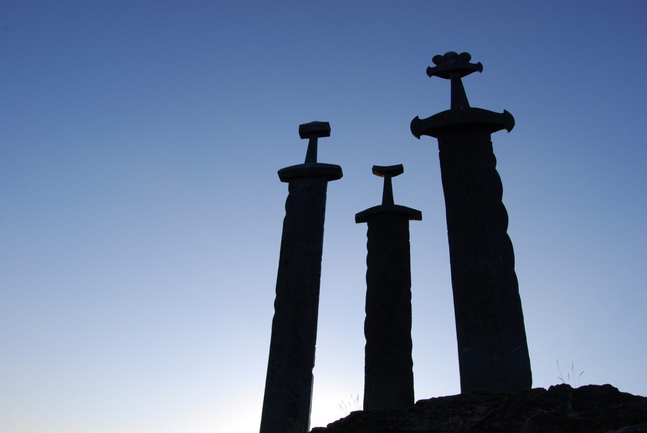 «Sverd i fjell» er et monument innerst i Hafrsfjord i Stavanger kommune. Monumentet er laget av skulptøren Fritz Røed fra Bryne. Det er tre store sverd som er satt ned i svaberget til minne om slaget i Hafrsfjord i 872.