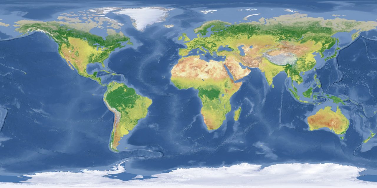 Ett kart over verden