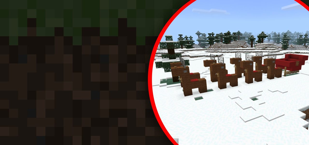 Minecraft slede med reinsdyr