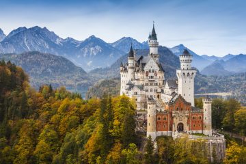 Neuschwanstein slott i Tyskland