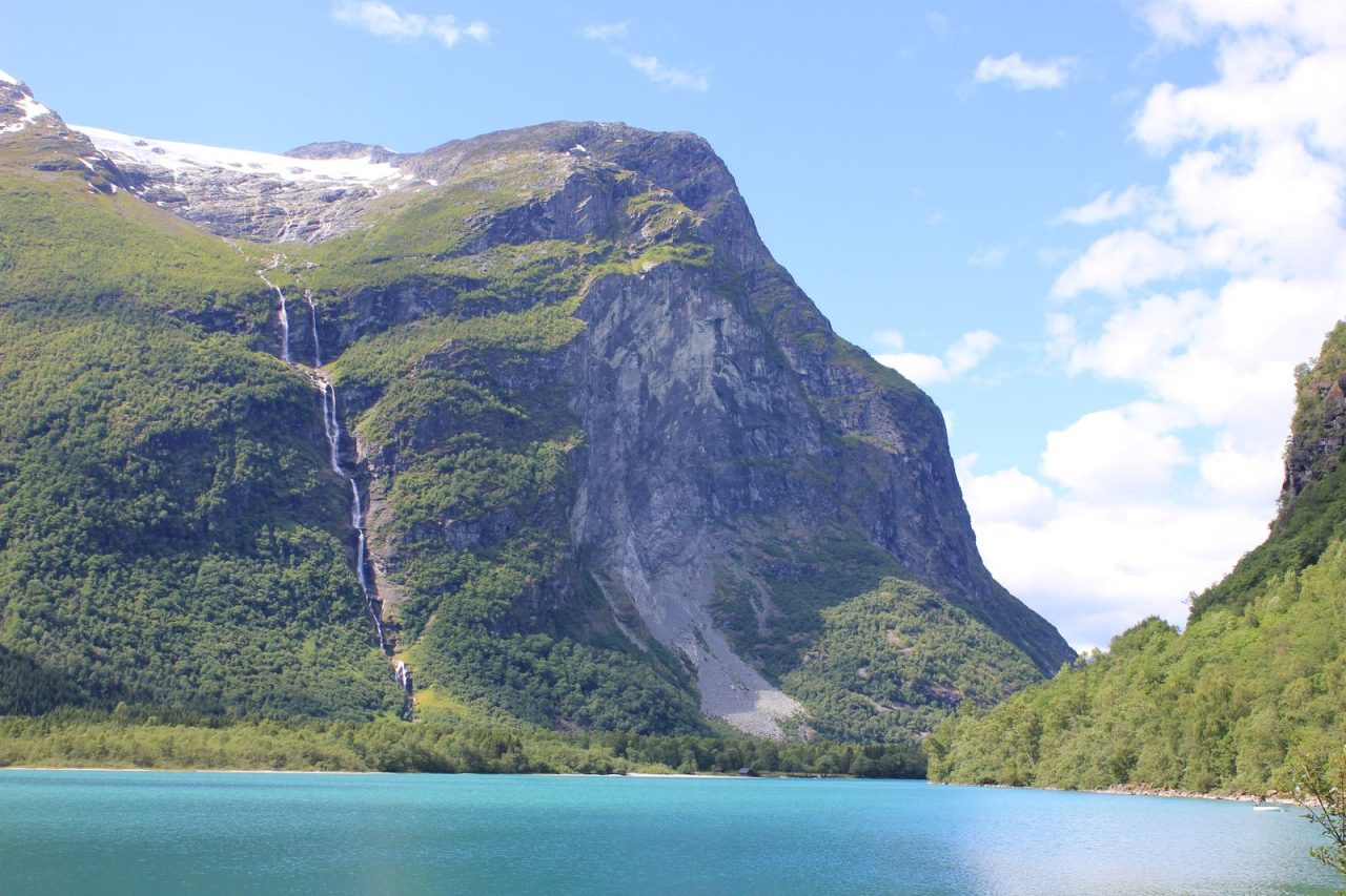 Fjellet i Loen som hadde steinras