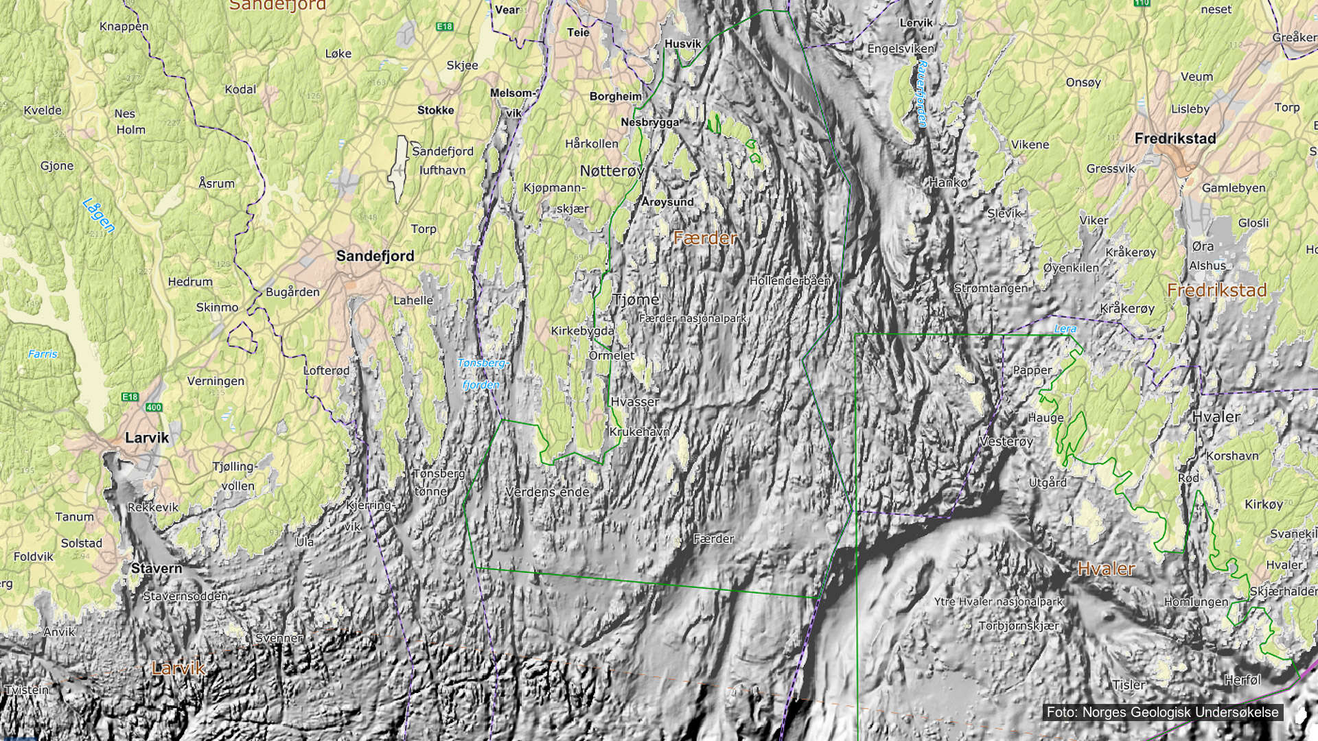 Topografi og fysiske forhold