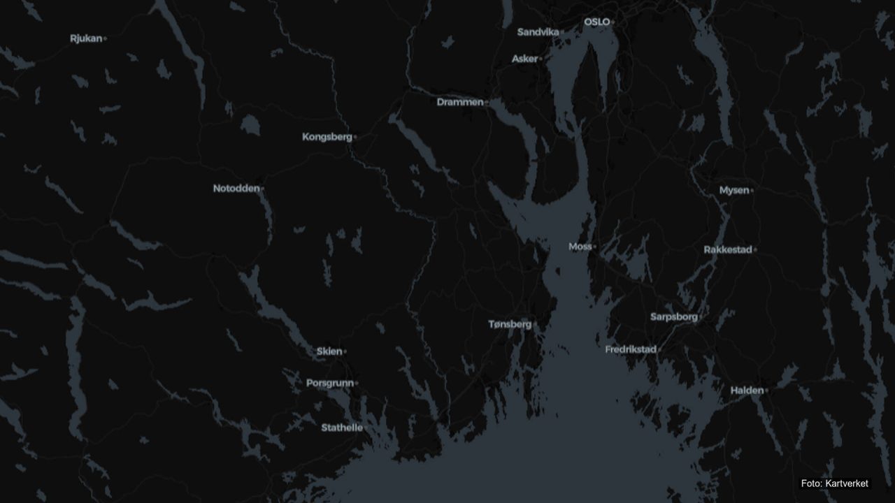Kart over Oslofjorden