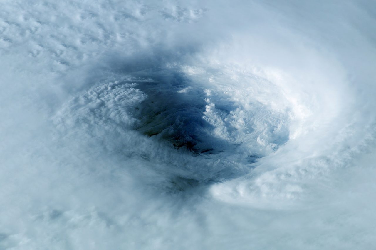 Et stort ozonhull i atmosfæren