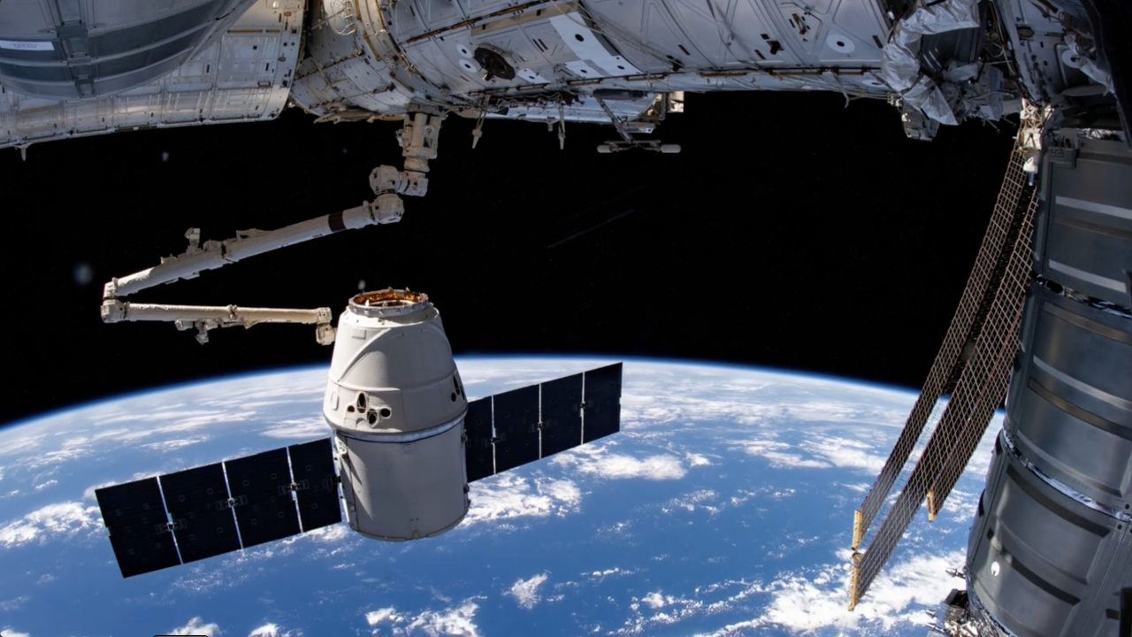 Planeten Jorden sett fra verdensrommet sett fra en satelitt