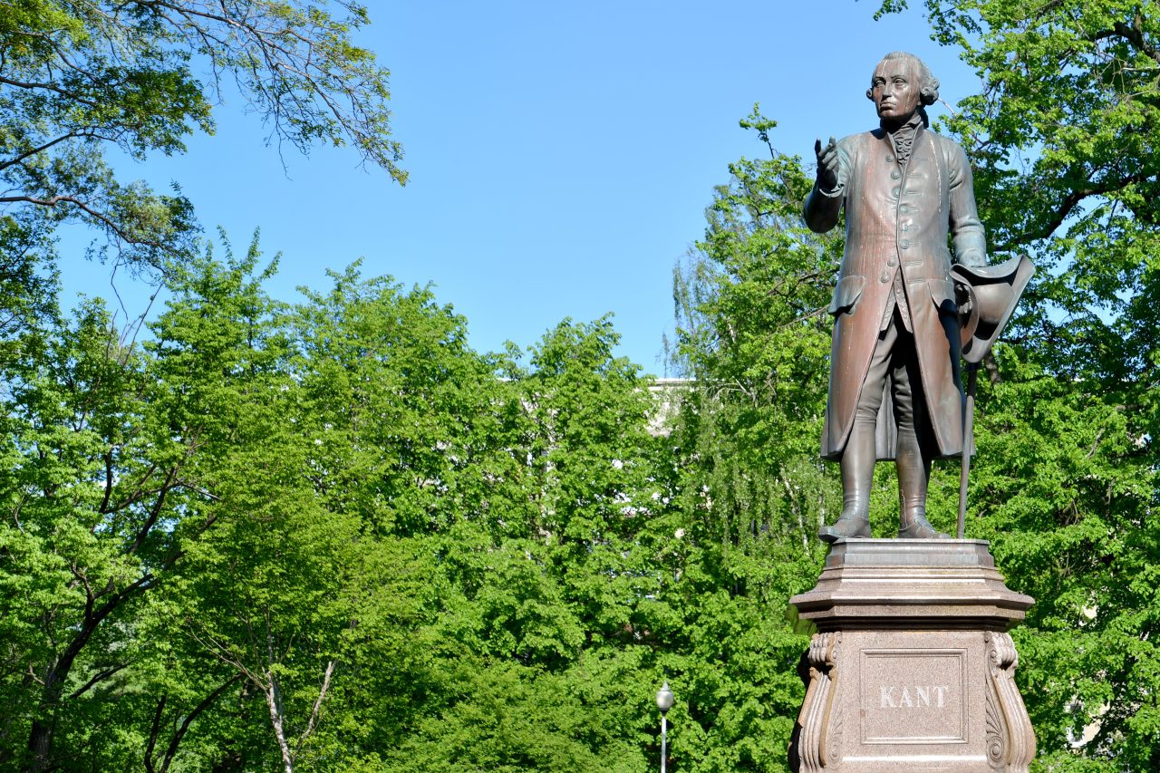 Statue av Immanuel Kant