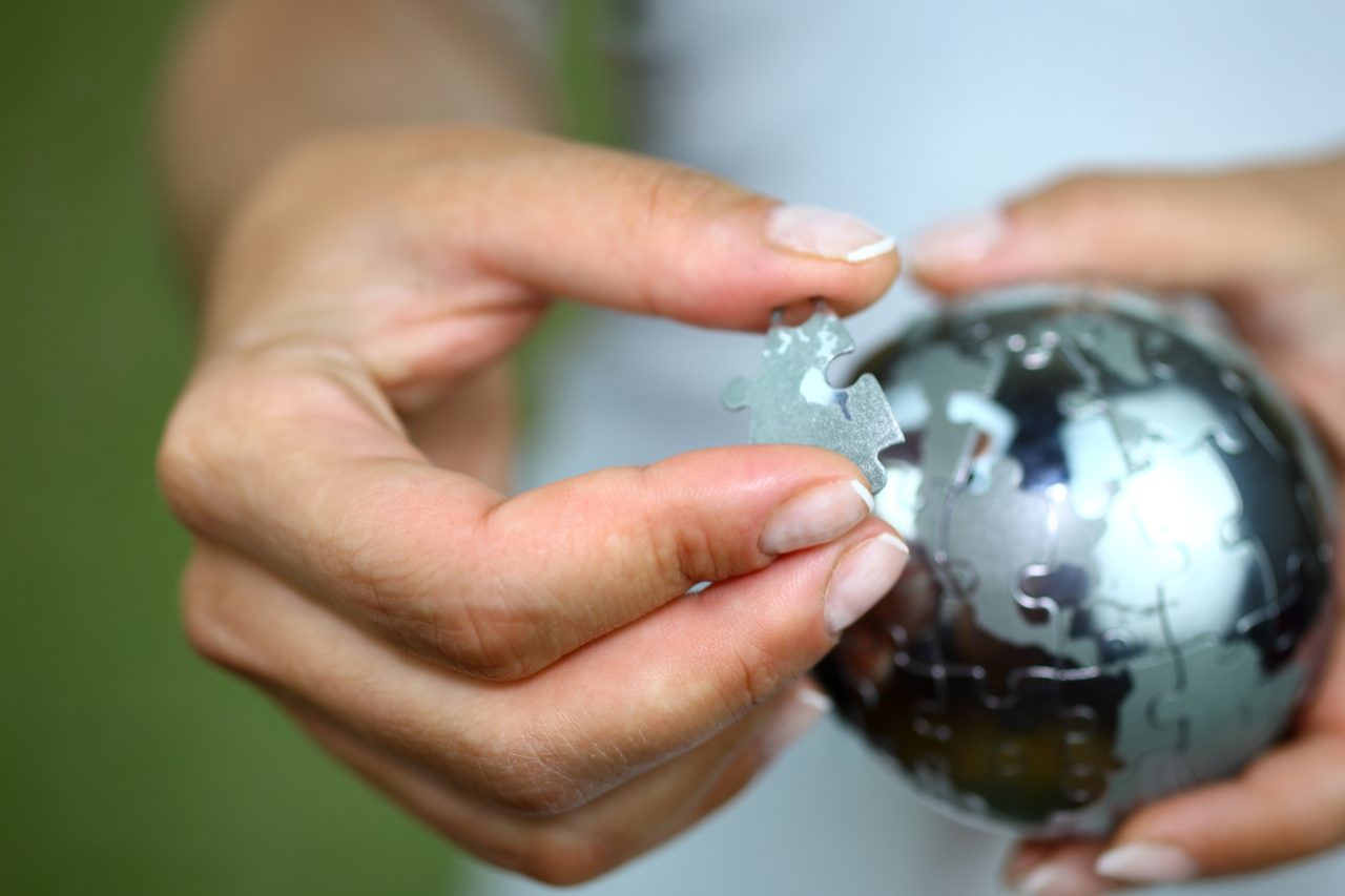 Løse globuspuslespillet